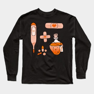 First Aid Kit - Orange Long Sleeve T-Shirt